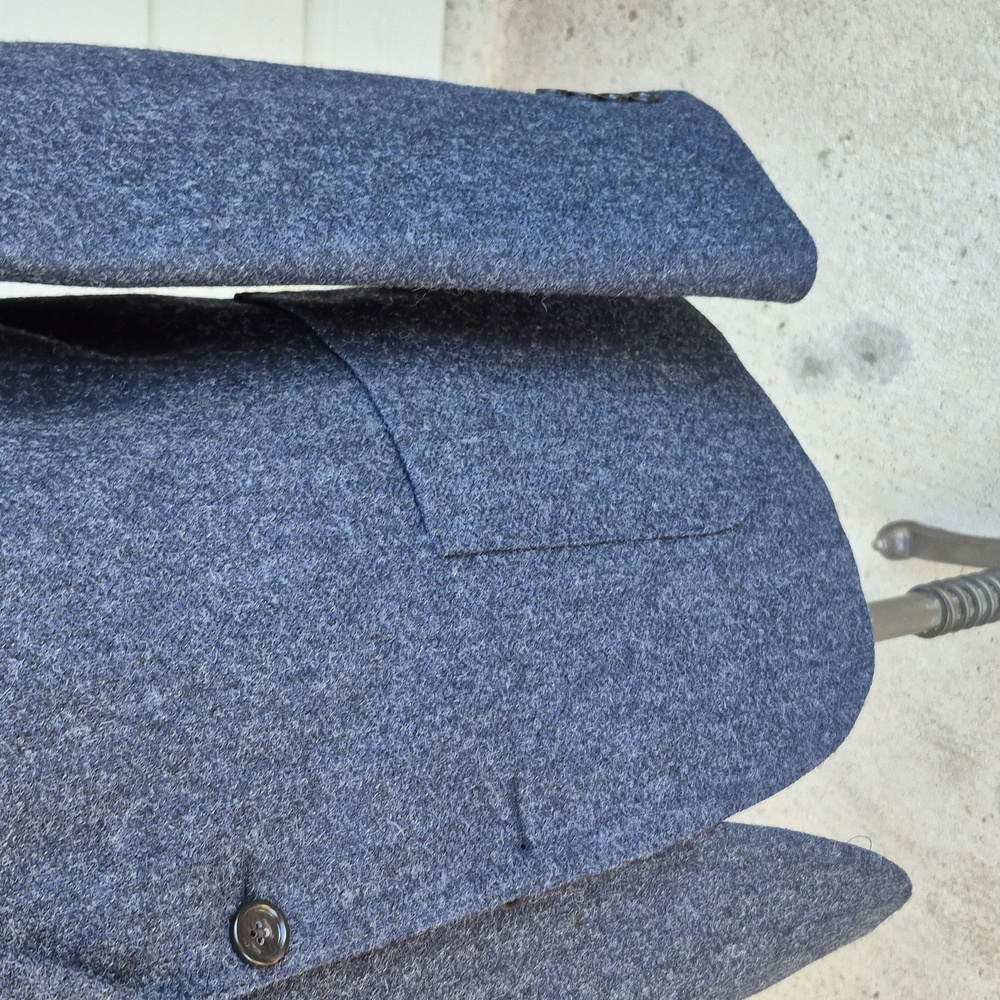 J CREW Ludlow Recent Dark‎ Grey Tweed Weave Blend Moon 44 R Slim Mens Sport Coat - Picture 5 of 10